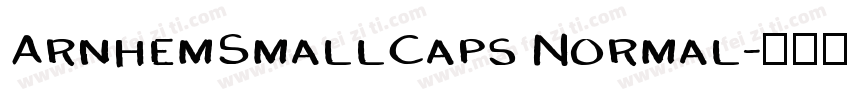 ArnhemSmallCaps Normal字体转换